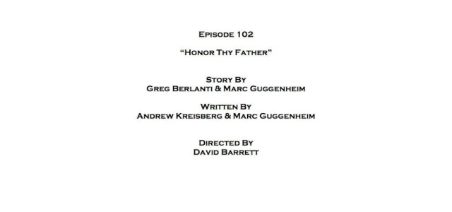 Episode 2 “Honor Thy Father” Writer/Director Credits