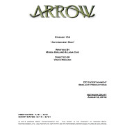 Arrow Episode 4 Title Change & Cover Page: “An Innocent Man”