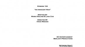 Arrow Episode 4 Title Change & Cover Page: “An Innocent Man”