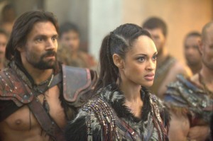 Manu-Bennett-and-Cynthia-Addai-Robinson-in-SPARTACUS-WAR-OF-THE-DAMNED-Episode-3.01-Enemies-of-Rome
