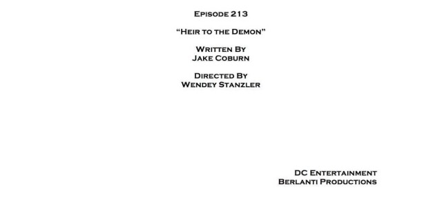 Arrow Episode #2.13 “Heir To The Demon” – Writer & Director Revealed