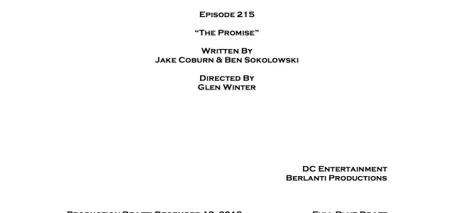 Arrow First Reveal: Title & Credits For Episode #2.15!