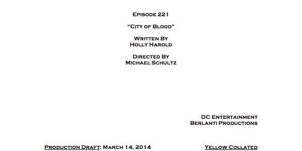 Arrow Episode #2.21 Title & Credits Announced