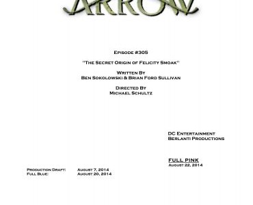 Credits For “The Secret Origin of Felicity Smoak”