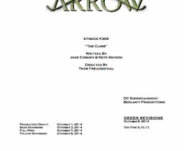 Arrow Episode #3.9 Title & Credits