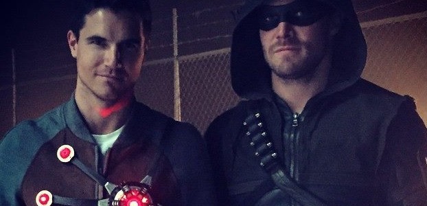 Firestorm & Green Arrow In One Picture