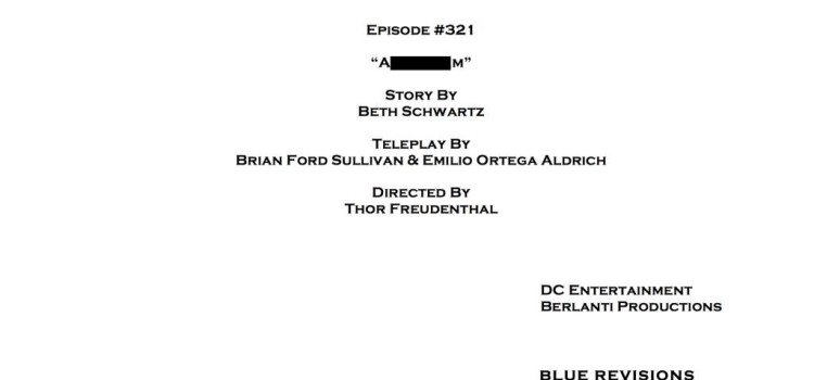 Arrow #3.21 Credits Announced, But No Title