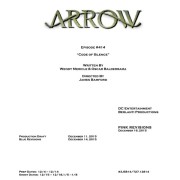 Arrow #4.14 Title & Credits Revealed