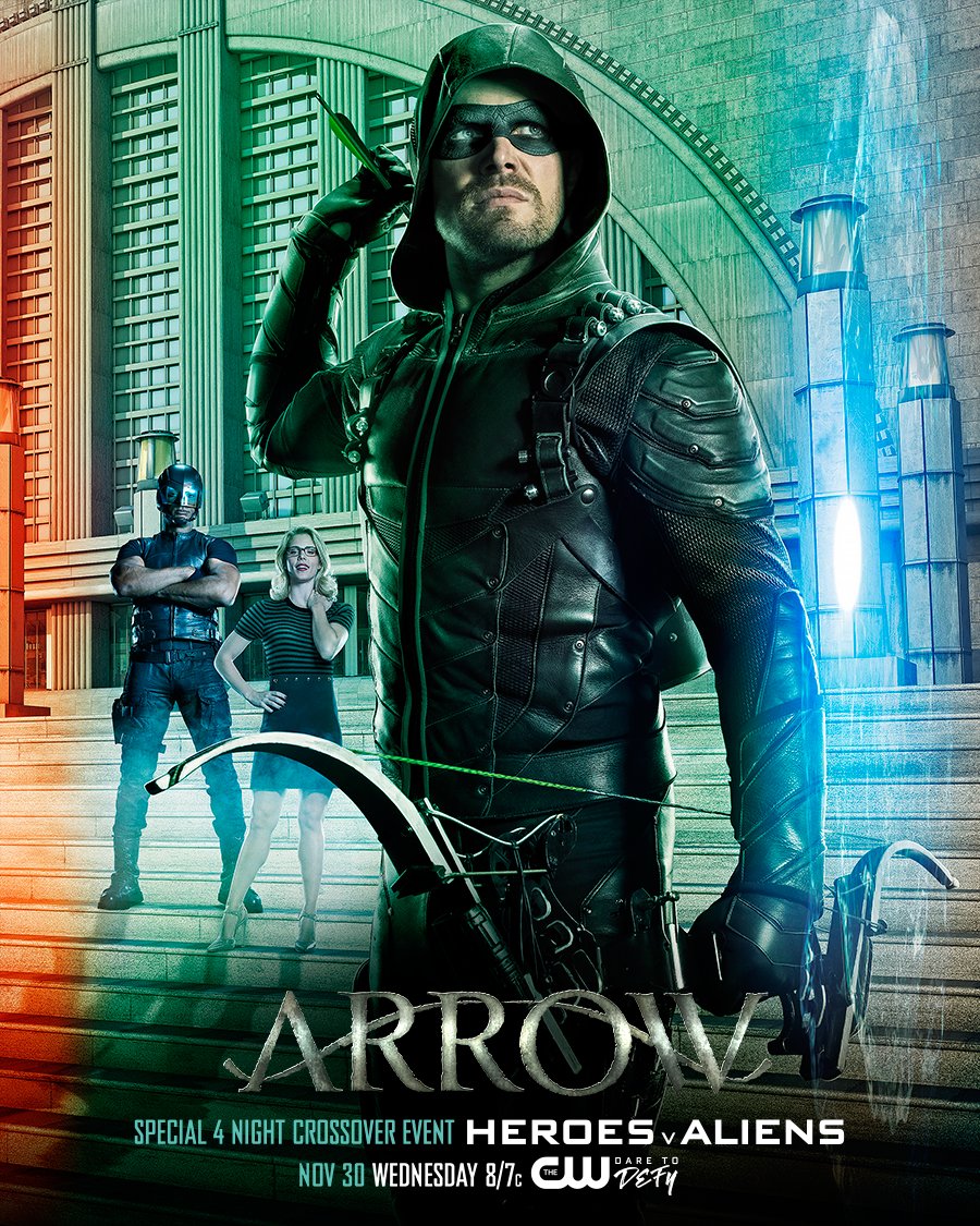 variabel større implicitte Arrow "Heroes v Aliens" Poster Revealed | GreenArrowTV
