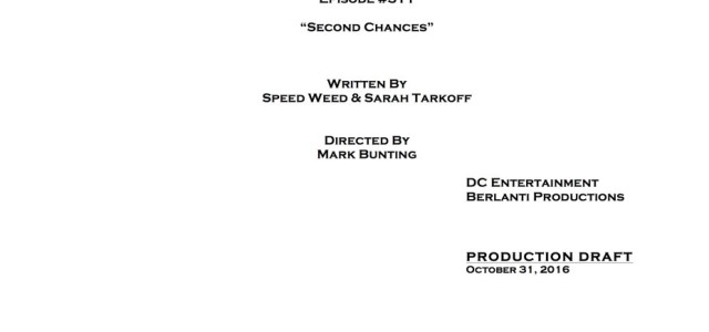 Arrow #5.11 Title & Credits: Who’s Having “Second Chances?”